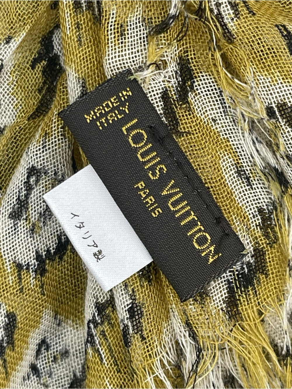 Louis Vuitton Moutard Monogram Etole Ikat Shawl - Picture 12 of 12
